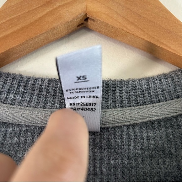 Varley Sierra Side‎ Zip Sweatshirt in Gray sz XS - Picture 4 of 5